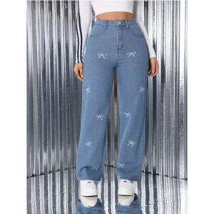 بنطلون جينز بناتي أنيق بموضة عصرية وخامة عالية الجودة