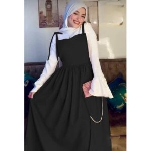 إطلالة أنيقة: دريس حريمي قطعتين باللونين الأسود والأبيض